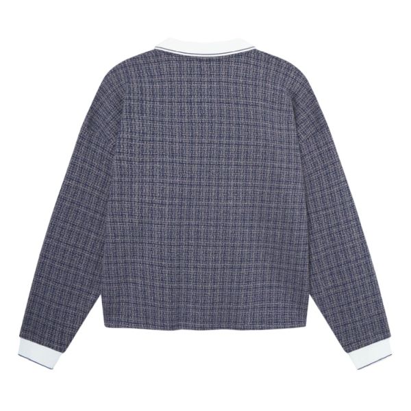 Don't Waste Culture Alethea Longsleeve Polo Navy