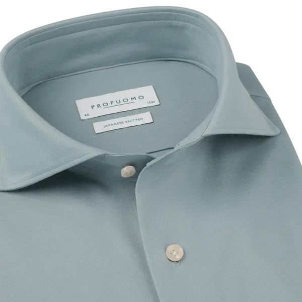 Profuomo Knitted Hemd Blau