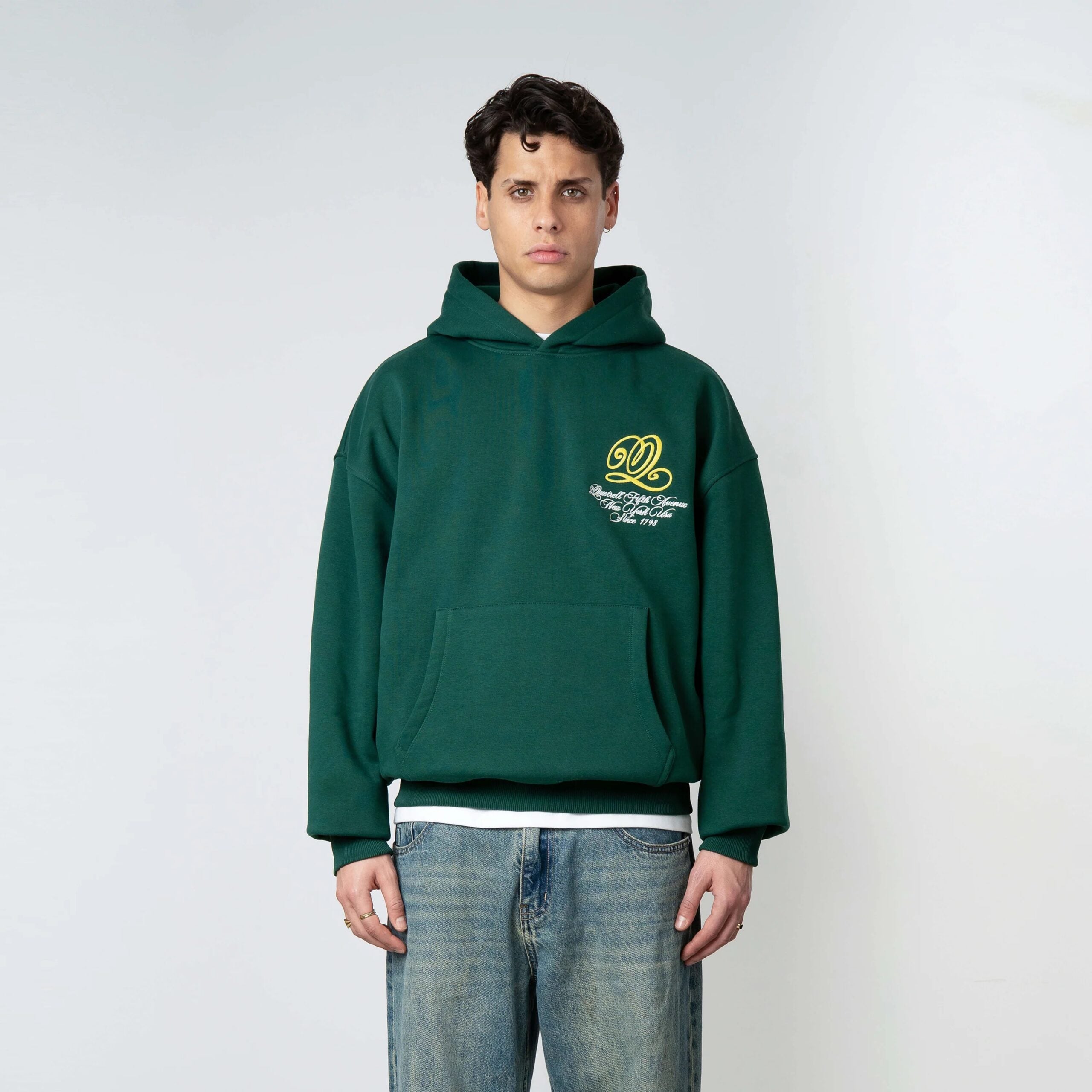 Quotrell Chain Kapuzenpullover Dunkelgrün