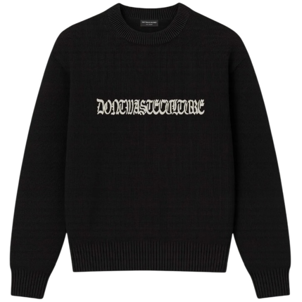 Don't Waste Culture Aretu Pullover Schwarz