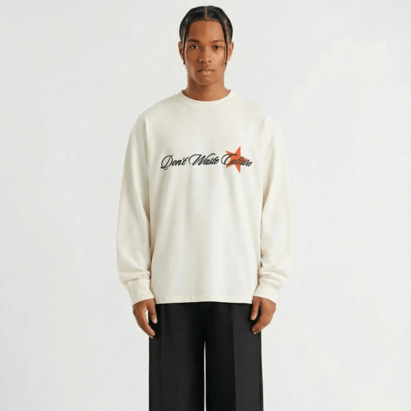 Don't Waste Culture Unisa Longsleeve T-shirt Offwhite