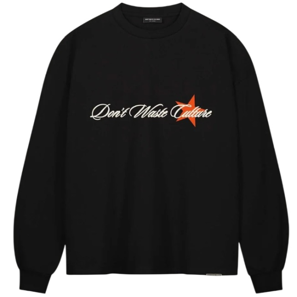 Don't Waste Culture Unisa Longsleeve T-shirt Schwarz