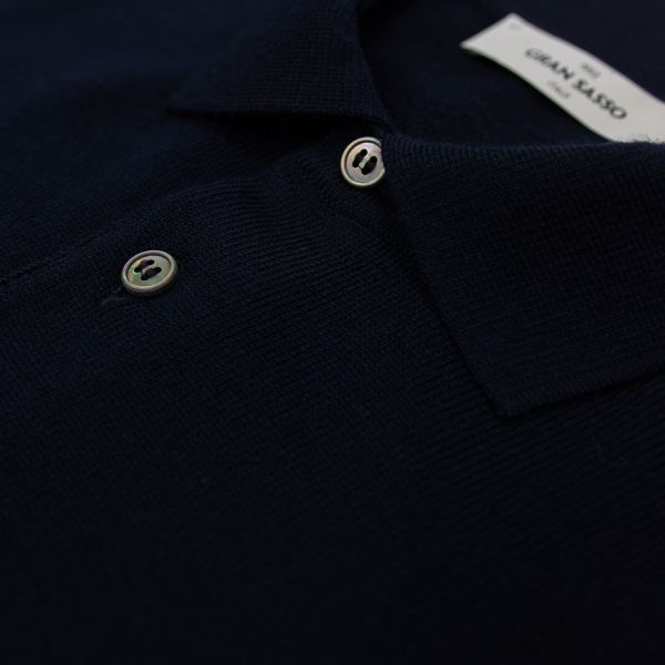 Gran Sasso Tennis-Polopullover Marine