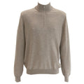Gran Sasso Zip Mock Sweater Beige