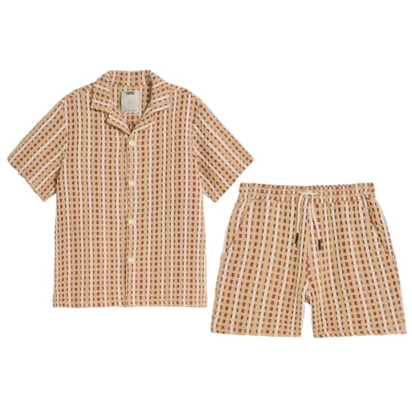 OAS Lano Sommer-Set Rot/Beige