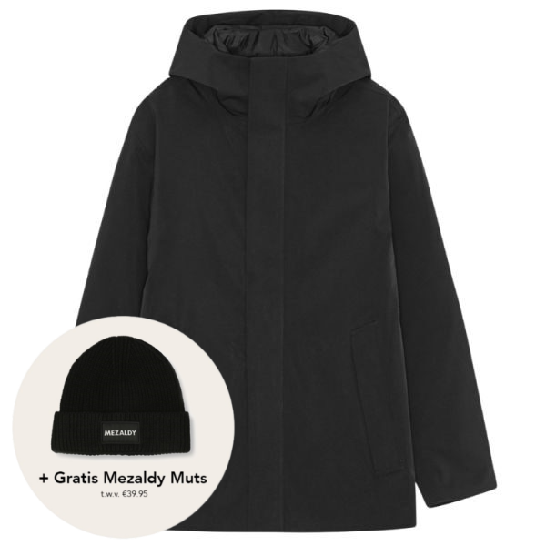 NN.07 Blake Hooded Jacke Schwarz