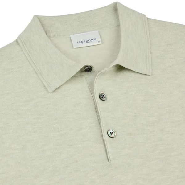 Profuomo Luxury Basic Poloshirt Hellgrün