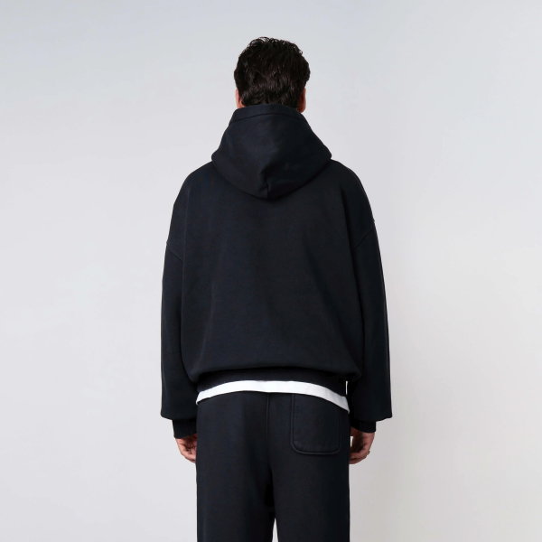 Quotrell Blank Kapuzenpullover Schwarz