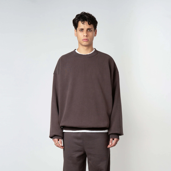 Quotrell Blank Pullover Braun