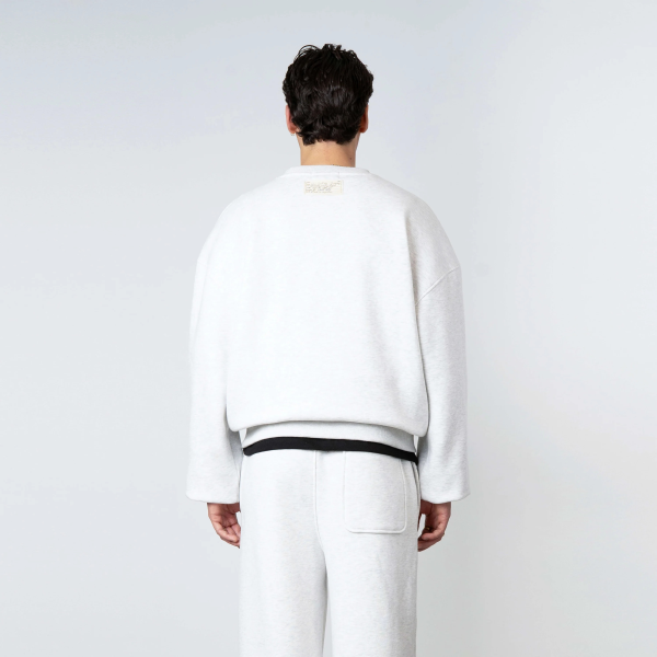 Quotrell Blank Pullover Grau