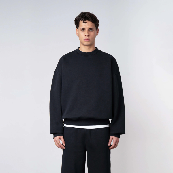 Quotrell Blank Pullover Schwarz