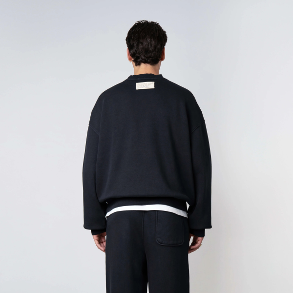 Quotrell Blank Pullover Schwarz