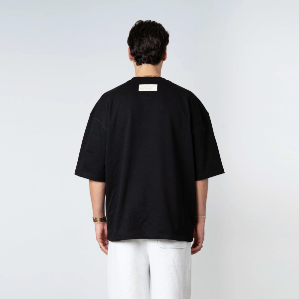 Quotrell Blank T-shirt Schwarz