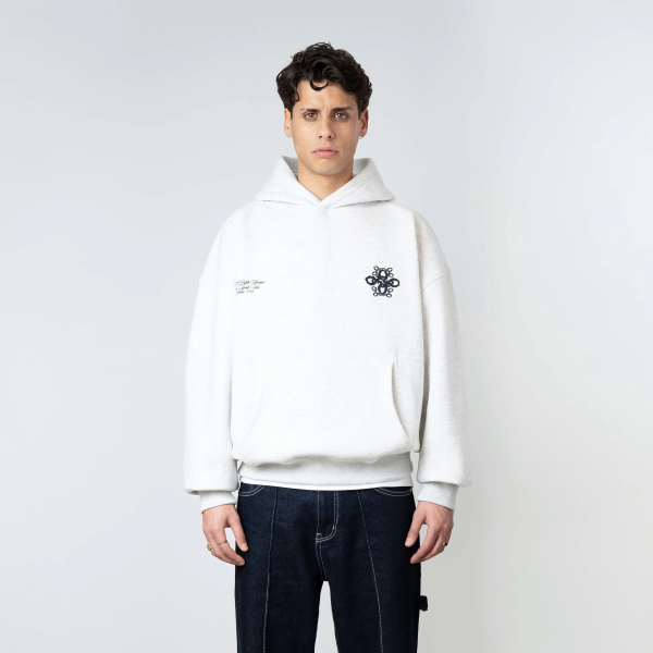 Quotrell Insignia Kapuzenpullover Grau