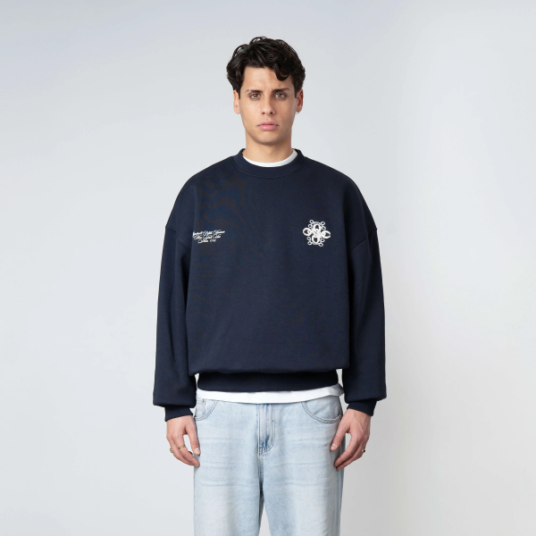 Quotrell Insignia Pullover Marine