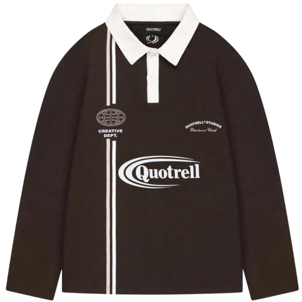 Quotrell Jameson Longsleeve Poloshirt Braun