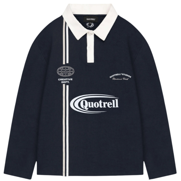 Quotrell Jameson Longsleeve Poloshirt Marine