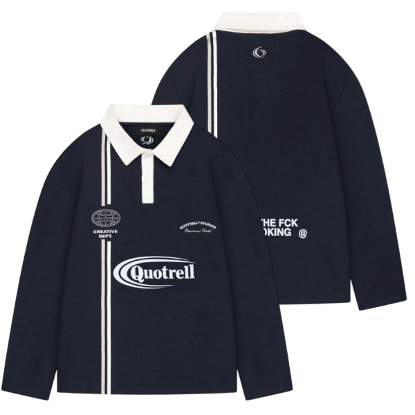 Quotrell Jameson Longsleeve Poloshirt Marine