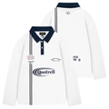 Quotrell Jameson Longsleeve Poloshirt Weiß