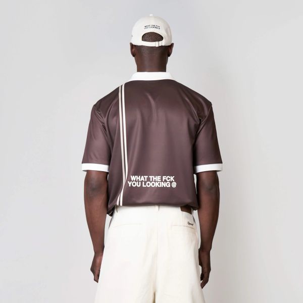 Quotrell Logan Soccer Poloshirt Braun