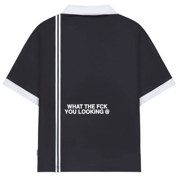Quotrell Logan Soccer Poloshirt Schwarz