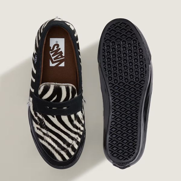 Vans LX 53 Zebra Loafers Wit/Zwart