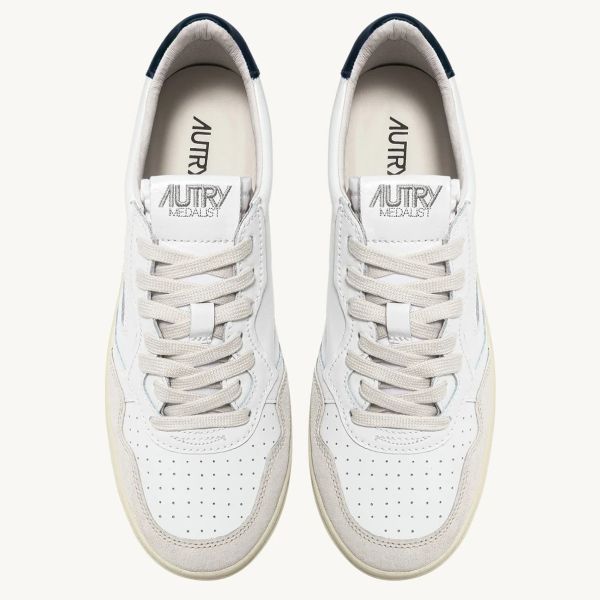 Autry Medalist Low Sneaker Wit/Blauw