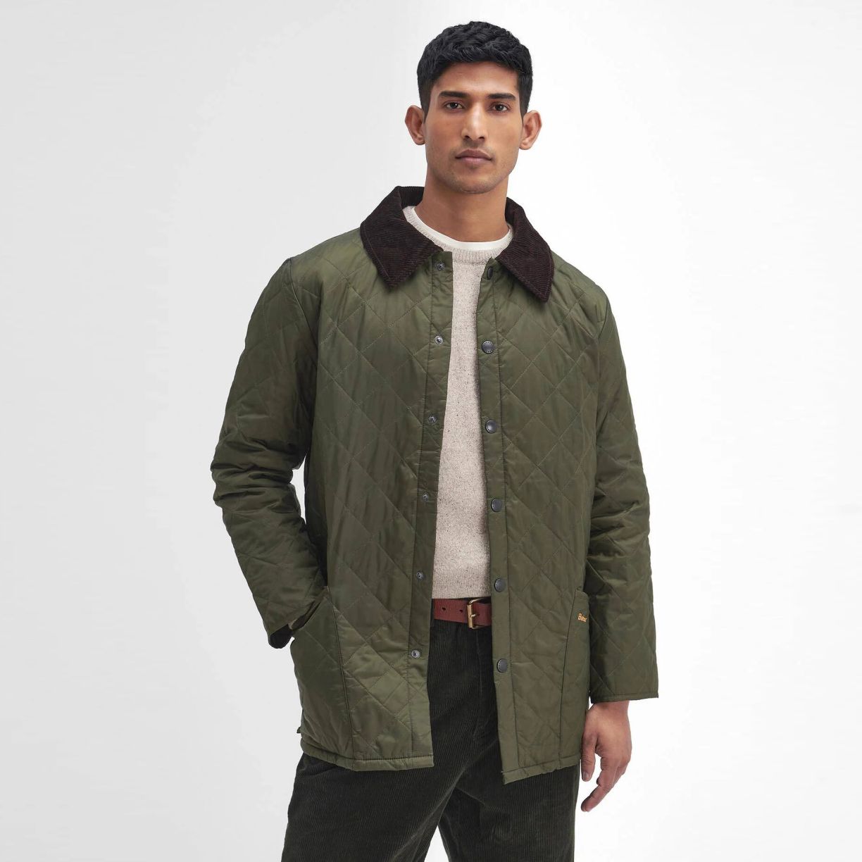 Barbour Heritage Liddesdale Quilted Jas Donker Groen