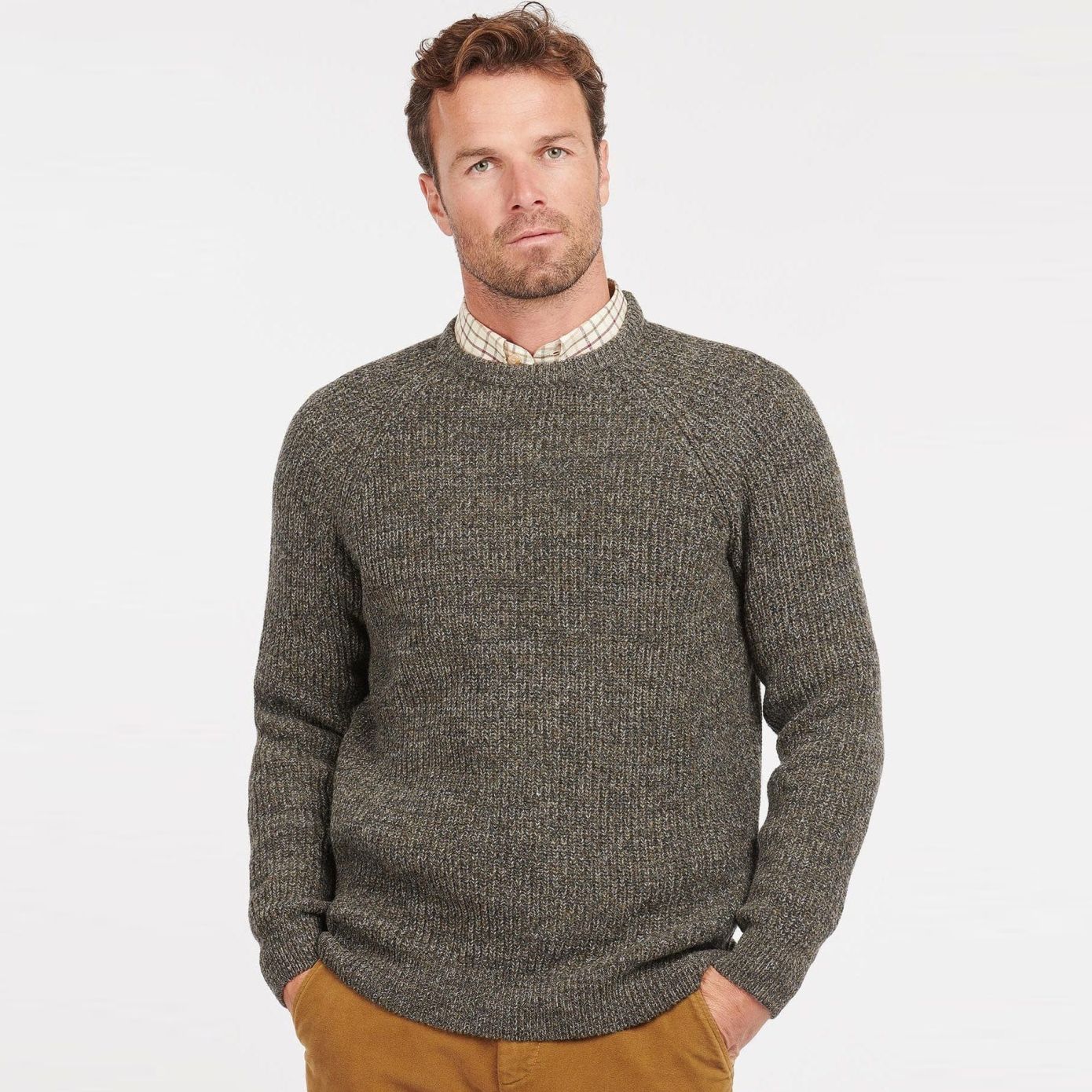 Barbour Horseford Sweater Donker Groen