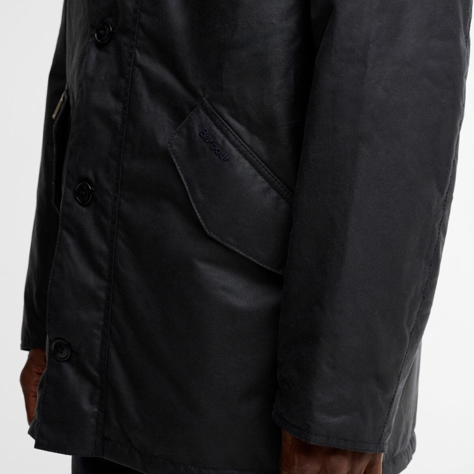 Barbour Modern Powell Wax Jas Navy