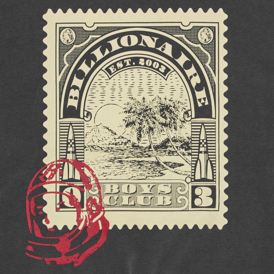 Billionaire Boys Club Stamp Distressed Oversized Sweater Zwart