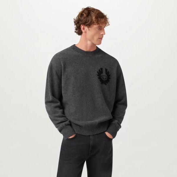 Belstaff Competition Knitted Sweater Antraciet