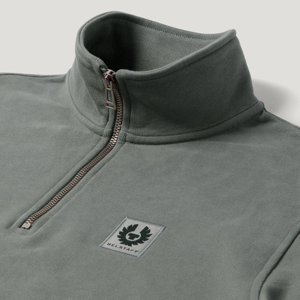 Belstaff Quarter Zip Sweater Grijs
