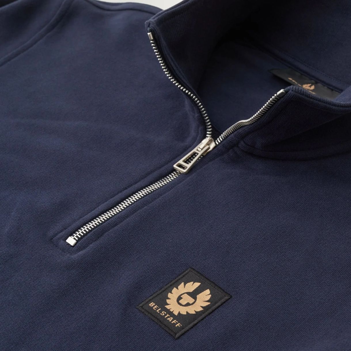 Belstaff Quarter Zip Sweater Navy
