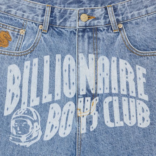 Billionaire Boys Club Faded Arch Logo Korte Broek Licht Blauw