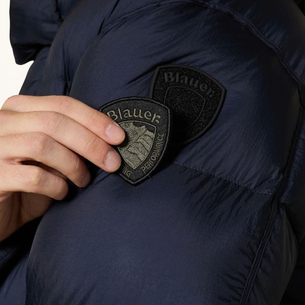 Blauer Basto Long Down Jas Navy