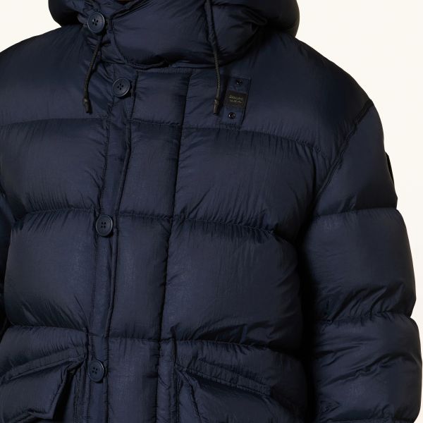 Blauer Basto Long Down Jas Navy