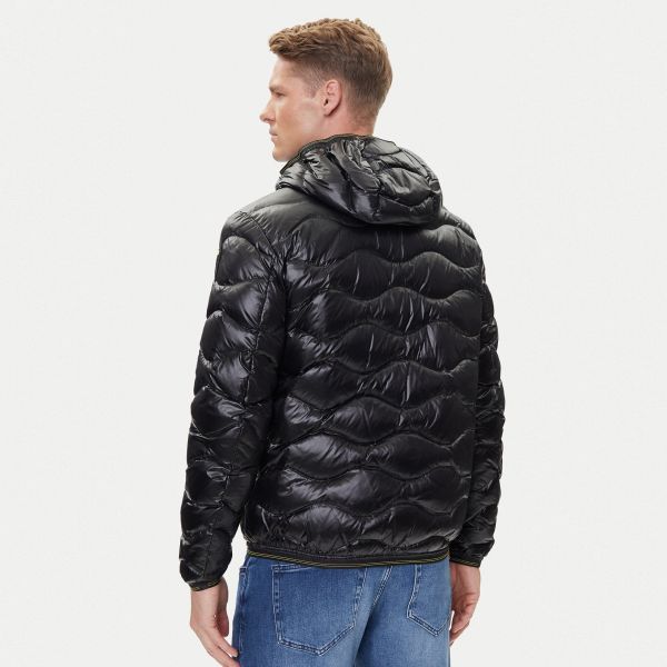 Blauer Wave Puffer Zwart