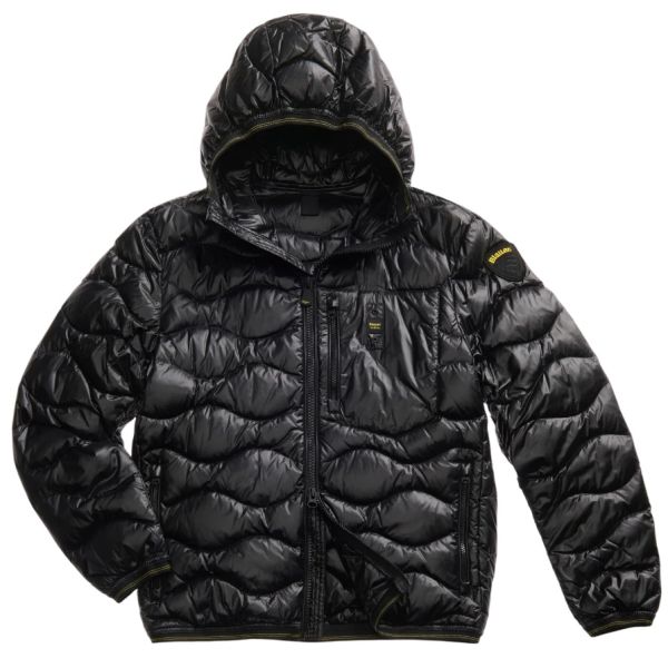 Blauer Wave Puffer Zwart