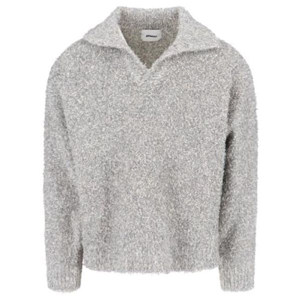 Bonsai Oversized Vrille Knit Sweater Grijs