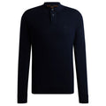 Boss Asac Longsleeve Polo Navy