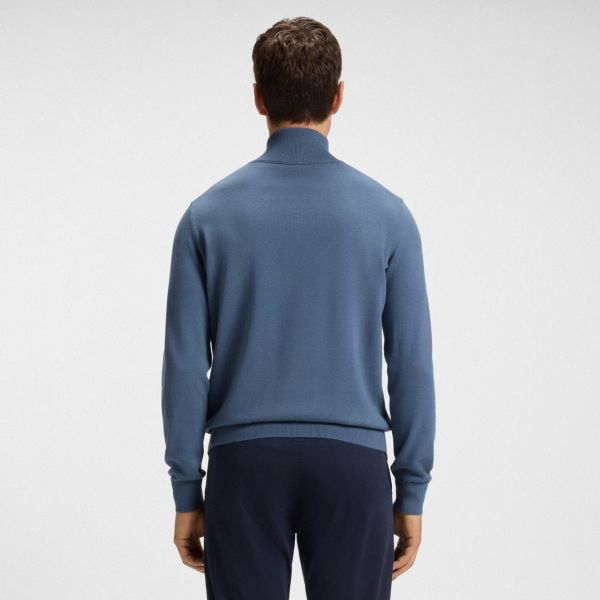 Boss Kanobix Zip Mock Sweater Blauw
