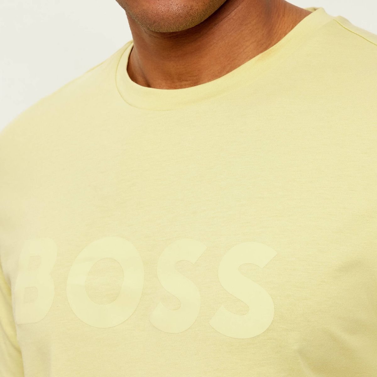 Boss Thinking T-shirt Geel