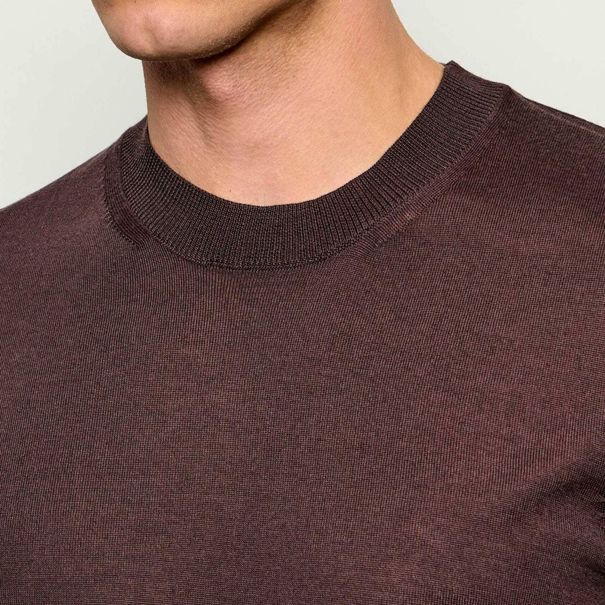 Boss Umauro Knitted T-shirt Bruin