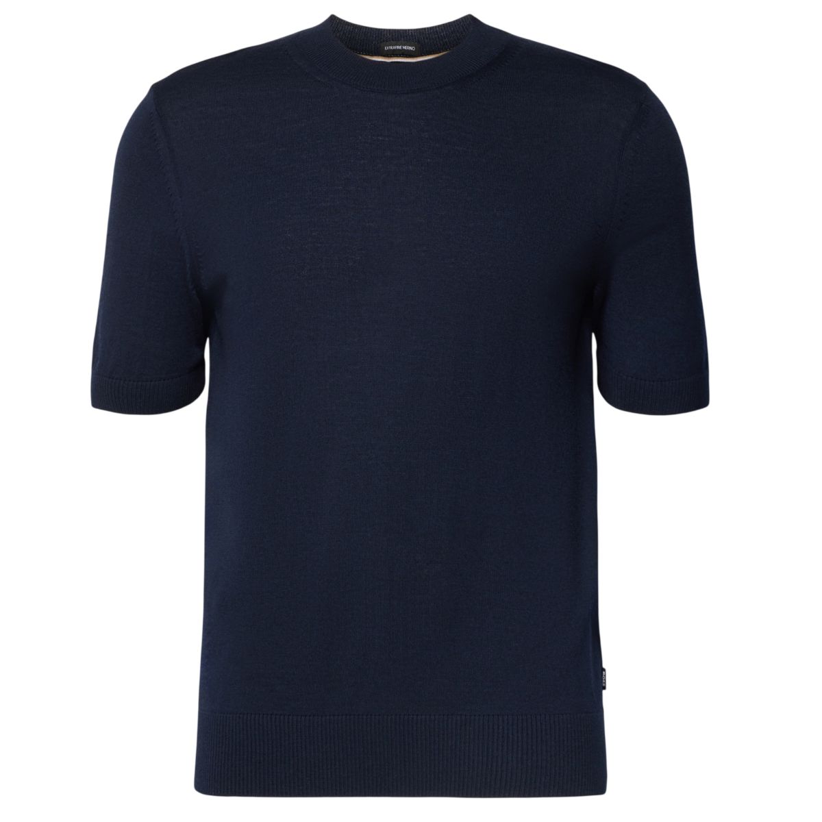 Boss Umauro Knitted T-shirt Navy
