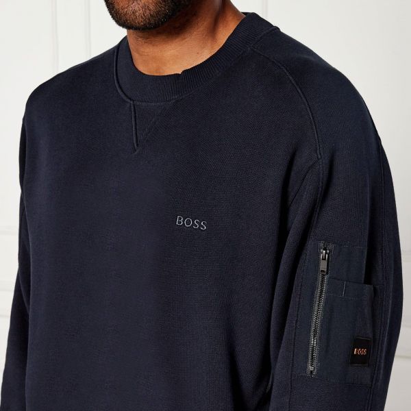 Boss WeMixed Sweater Navy