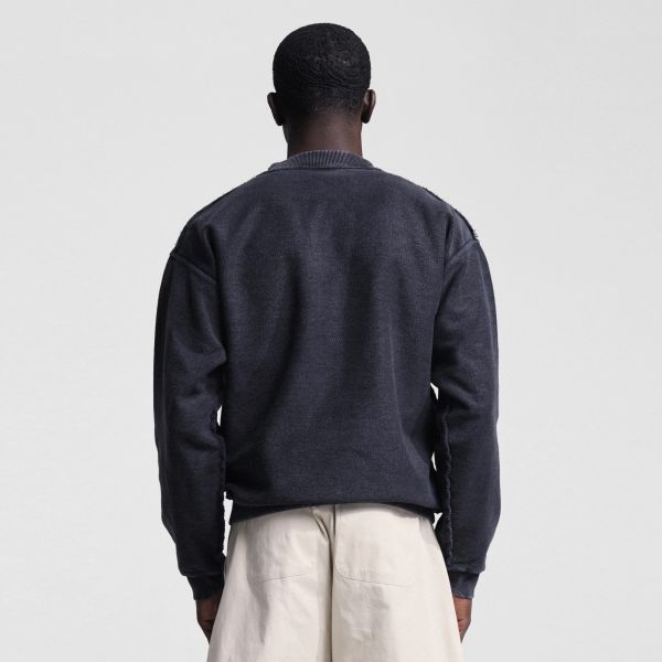 Bram’s Fruit Chest Pocket Sweater Antraciet