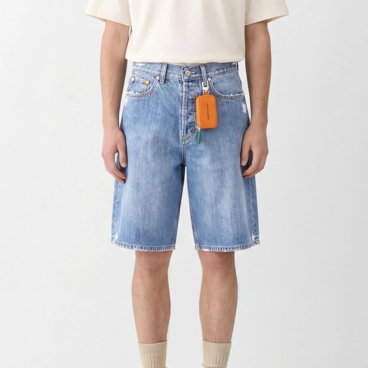 Bram’s Fruit Denim Korte Broek Blauw