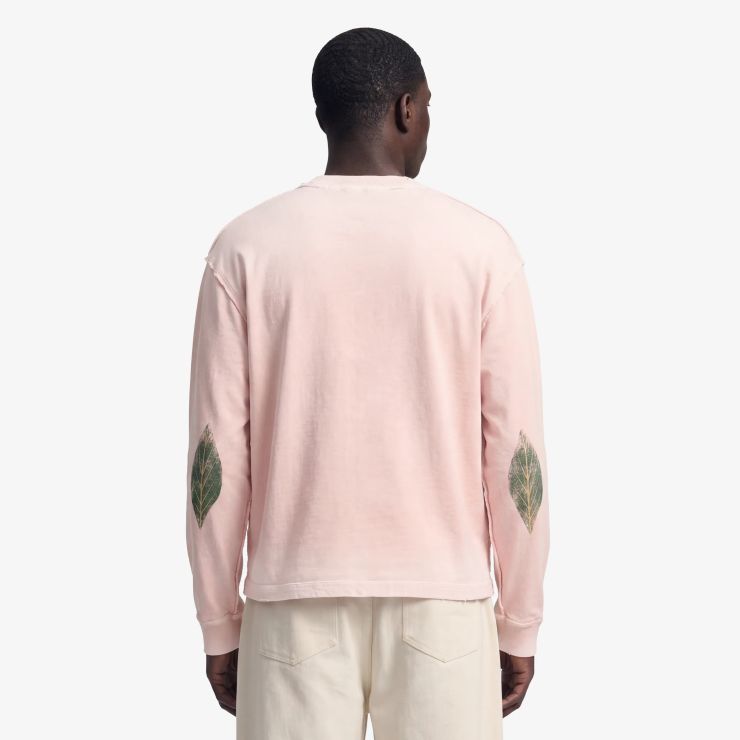 Bram’s Fruit Distressed Leaf Longsleeve T-shirt Roze