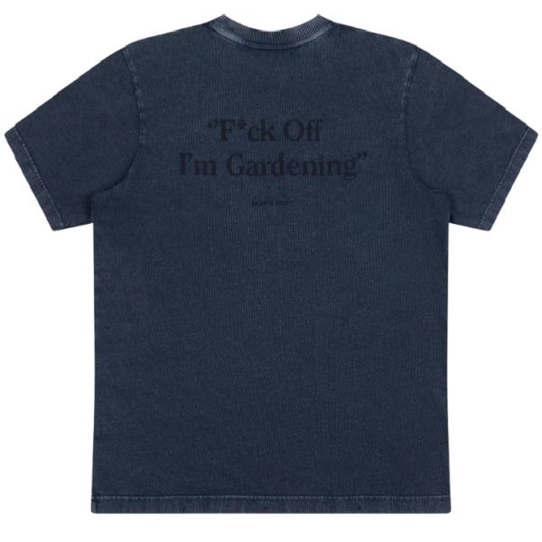 Bram’s Fruit Gardening Distressed T-shirt Navy